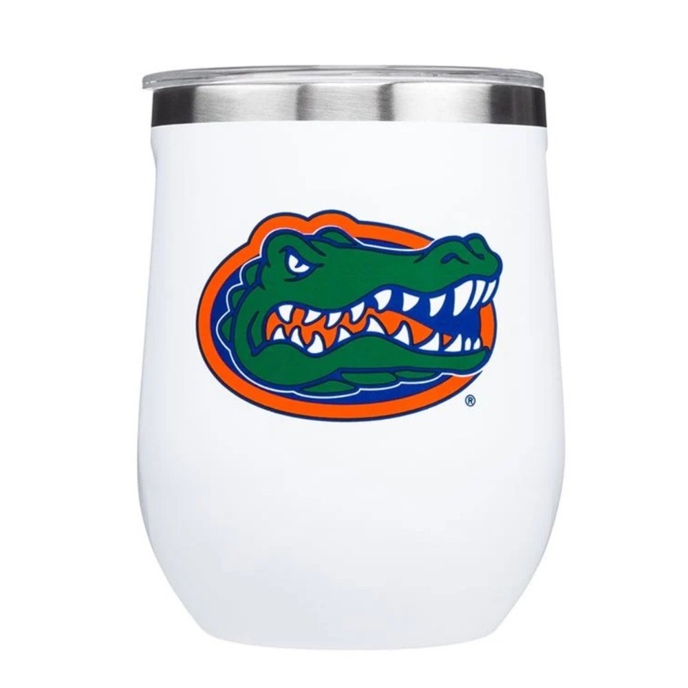 Corkcicle University of Florida Gators 12oz Stemless Tumbler‎ White